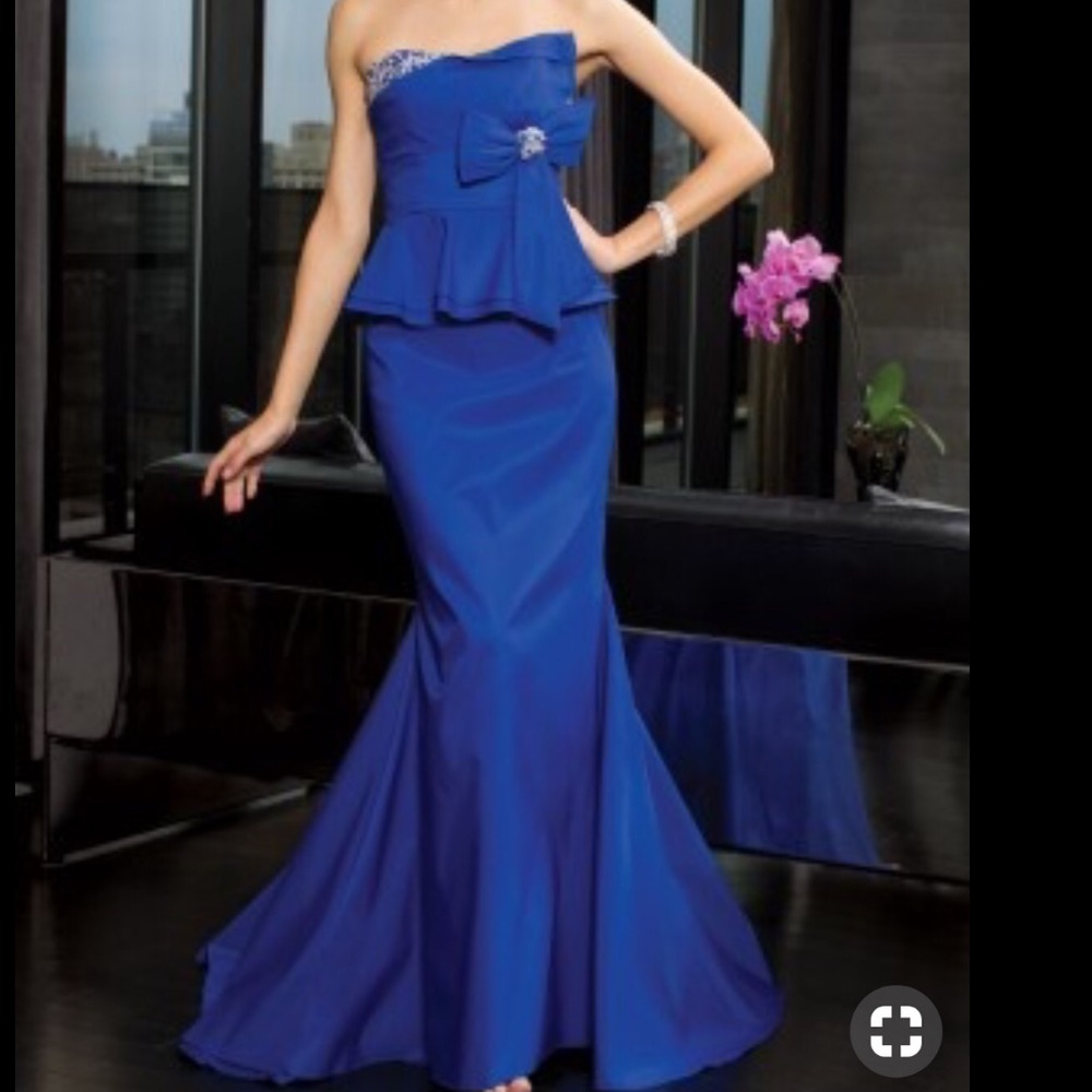 Camille La Vie Strapless Royal Blue Dress